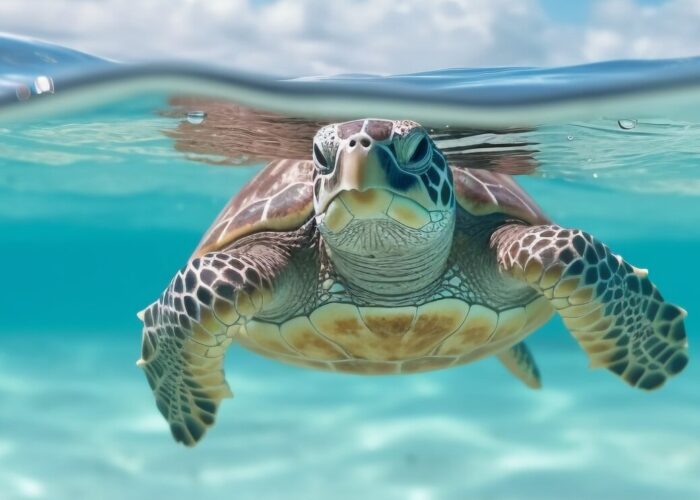 Tauchen Hurghada – Meeresschildkröte im Roten Meer